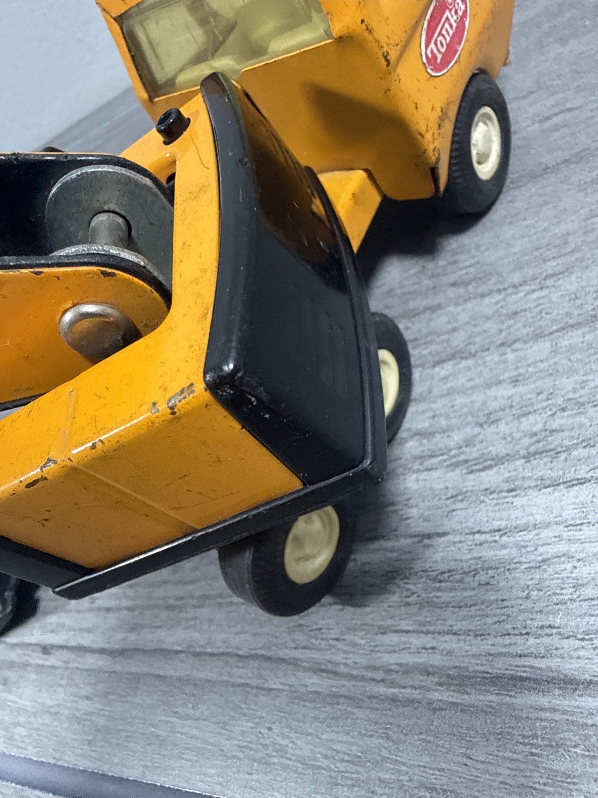 Vintage 1970s Tonka 55010 Toy Metal Excavator Backhoe 5.75″ Antique Truck