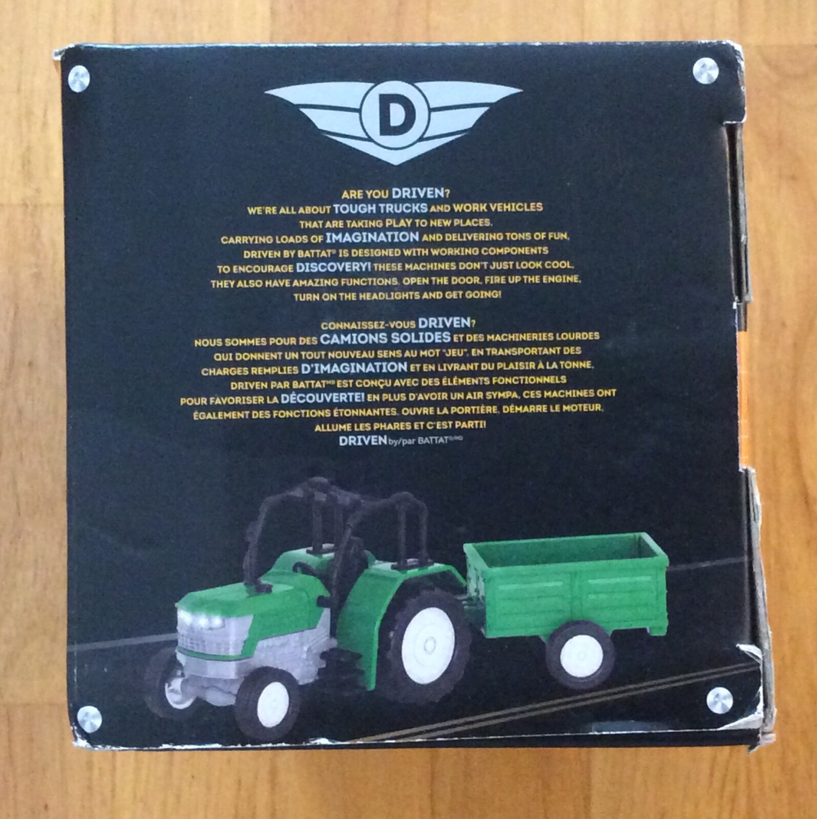 Driven Toy Farm Tractor With Trailer by Battat With Lights & Sound. Unopened