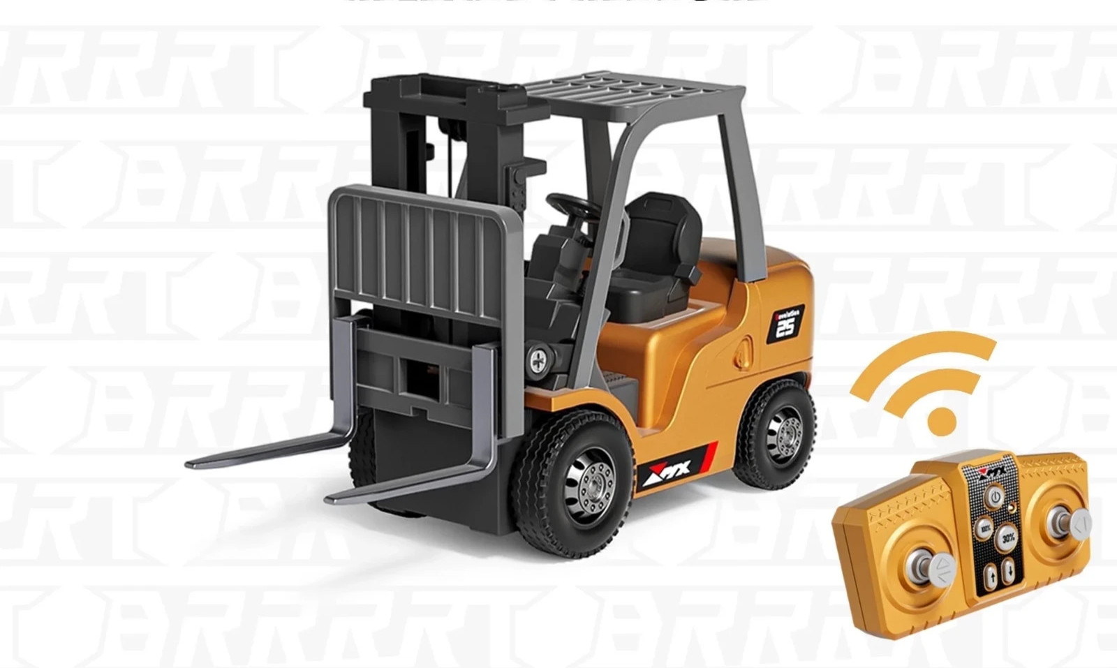 Mini RC Forklift 1/64 Alloy Remote Control NIB