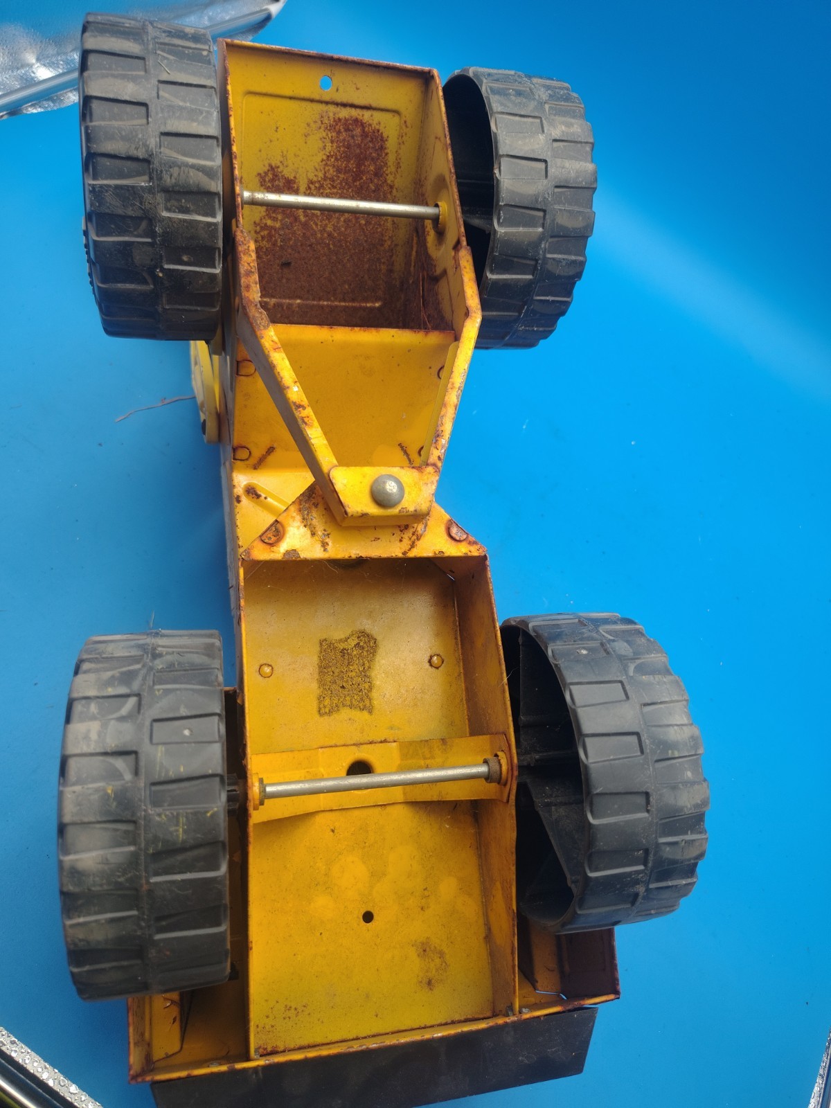 VTG 70s Nylint Jumbo Front Loader Yellow Pressed Steel Toy Truck *Immaculate*
