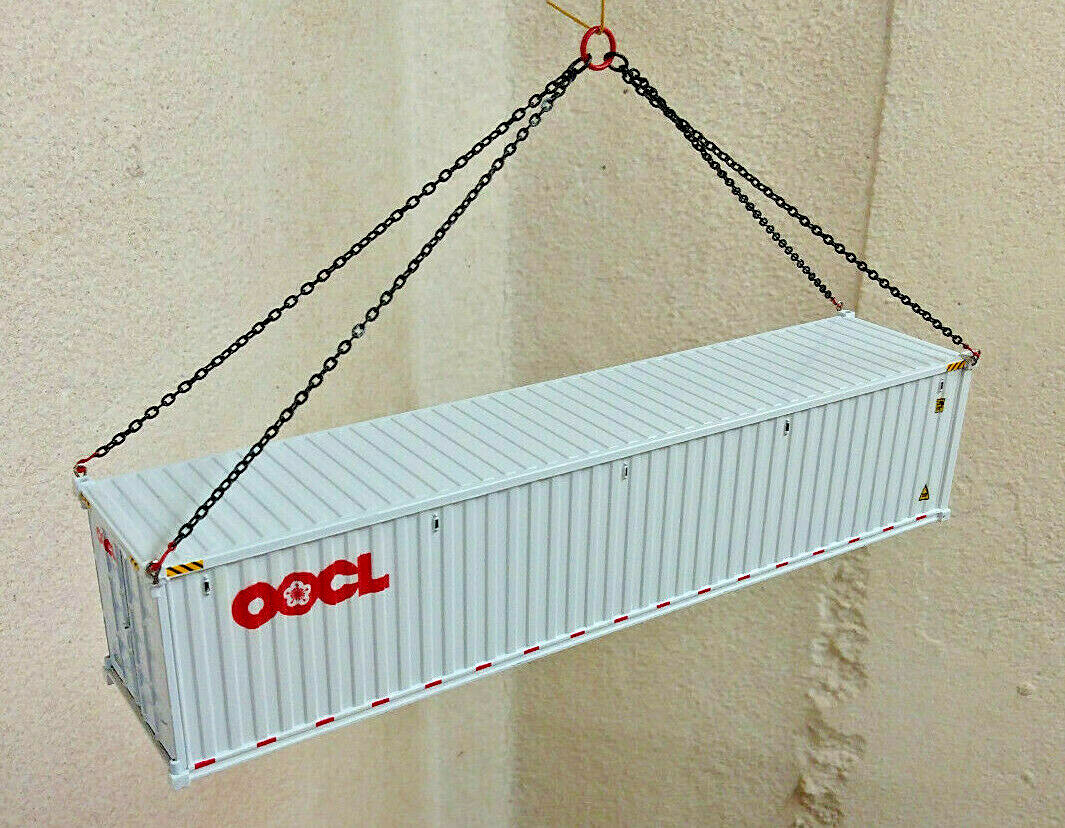 Cargo Container Sling Set (40′ 20′ 10′) w/Hooks and Container Eyelets 1/50, 1/48