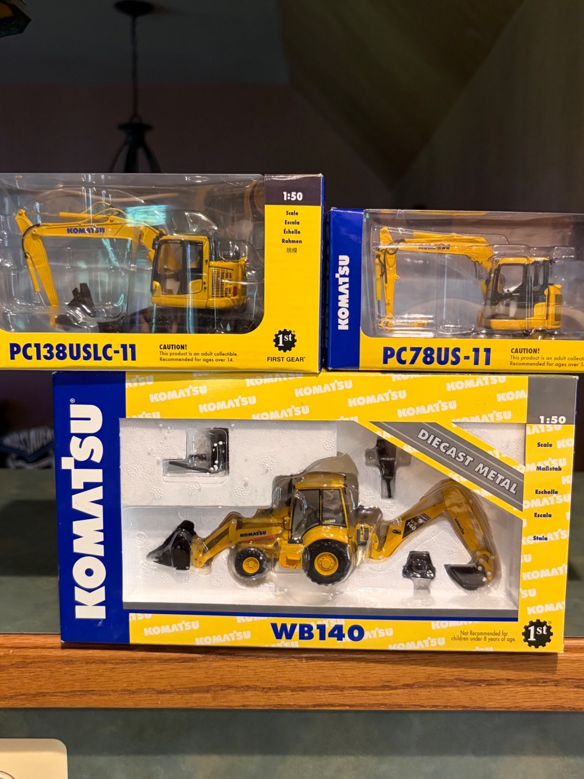 1/50 First Gear Komatsu Set