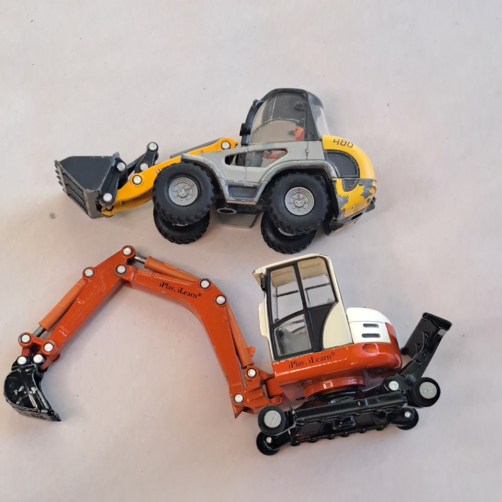 Iplay, Ilearn Heavy Duty Construction Site Playset, Metal Dump Truck, Excavator