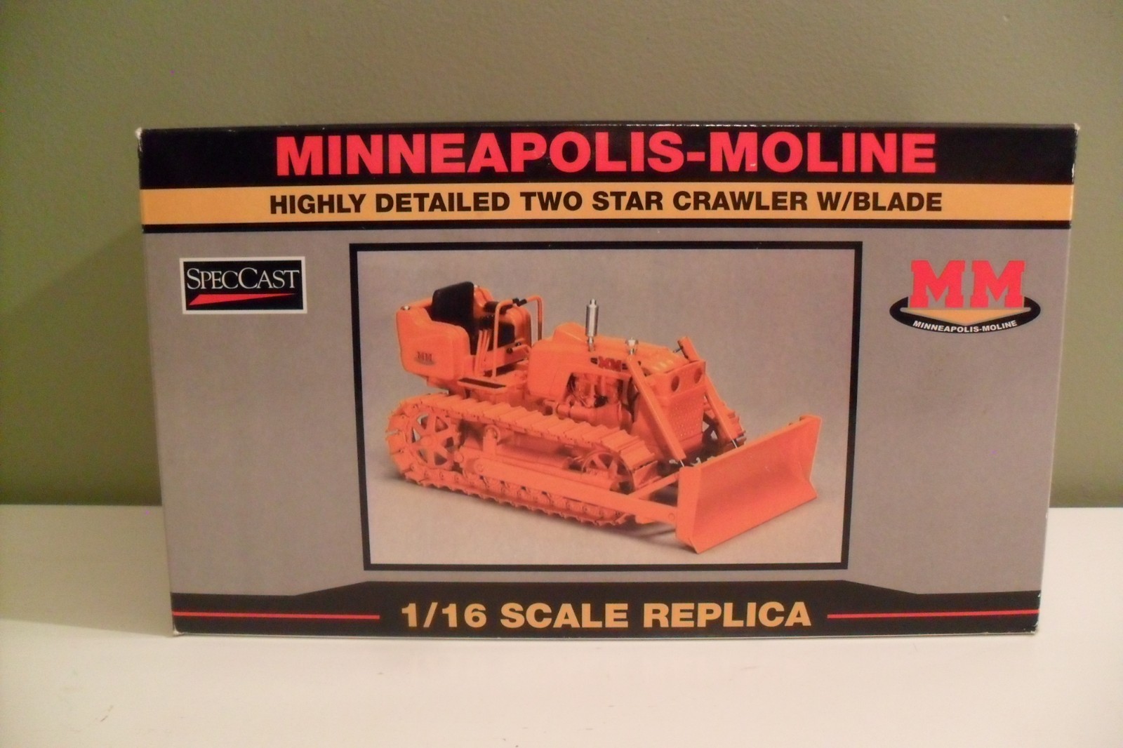 1/16 Minneapolis-Moline Two Star Crawler With Blade SpecCast Diecast