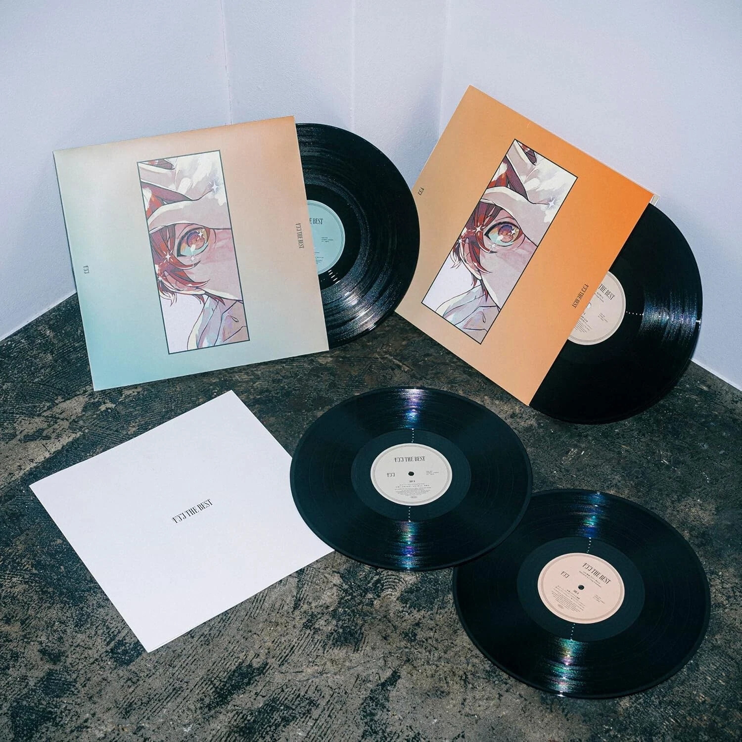 given THE BEST Analog LTD Vinyl Record 4LP+T-shirt+Muffler Towel+Rubber Band PSL