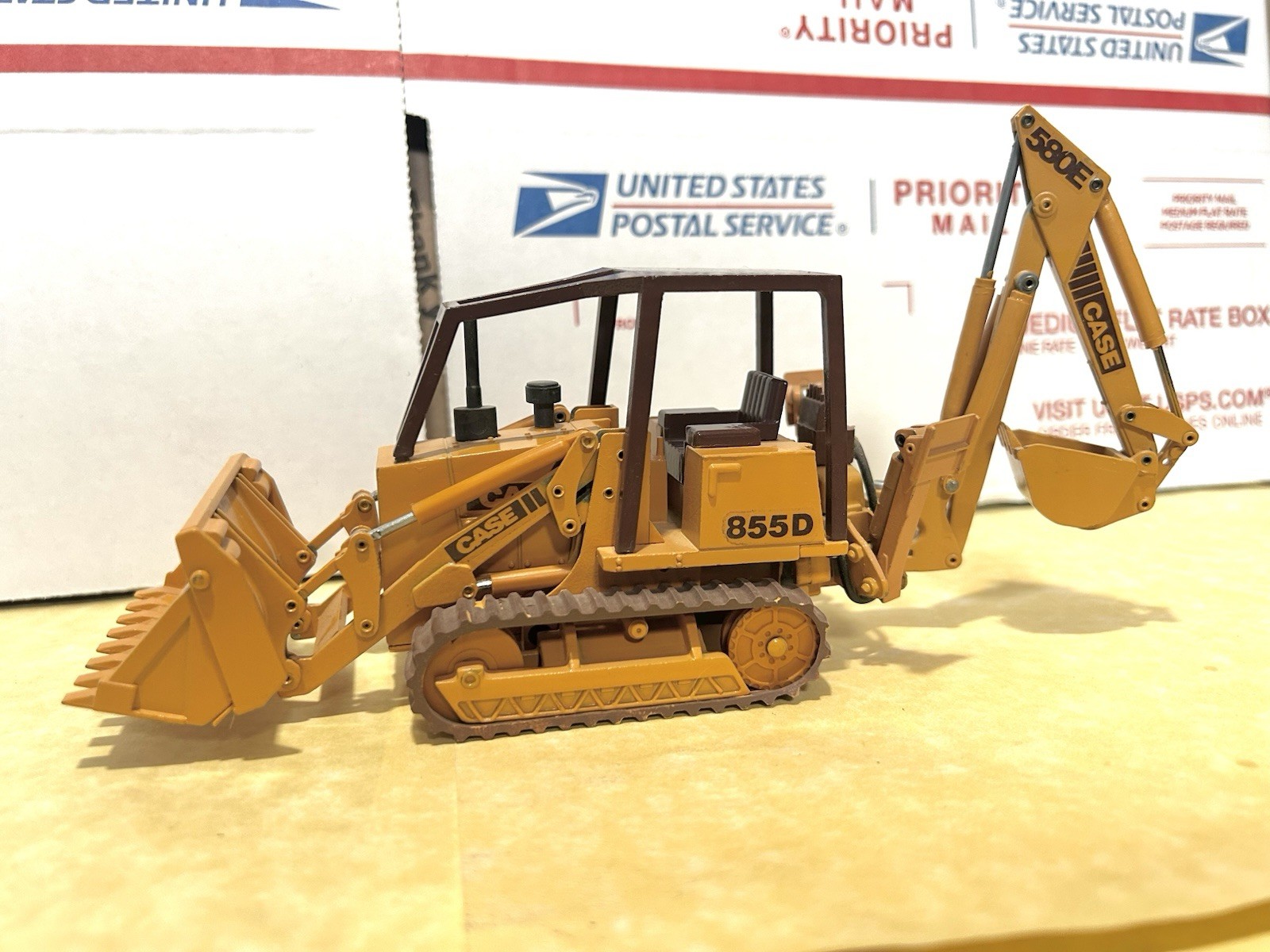 NZG 1/35 Scale Custom Case 855D Crawler Loader with Case Model 35 Style Backhoe!