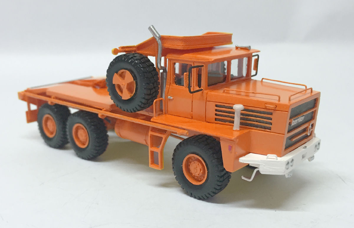 HO 1/87 BERLIET GPO 17P 6X6 – ORANGE- Ready Made Resin Model by Fankit Models