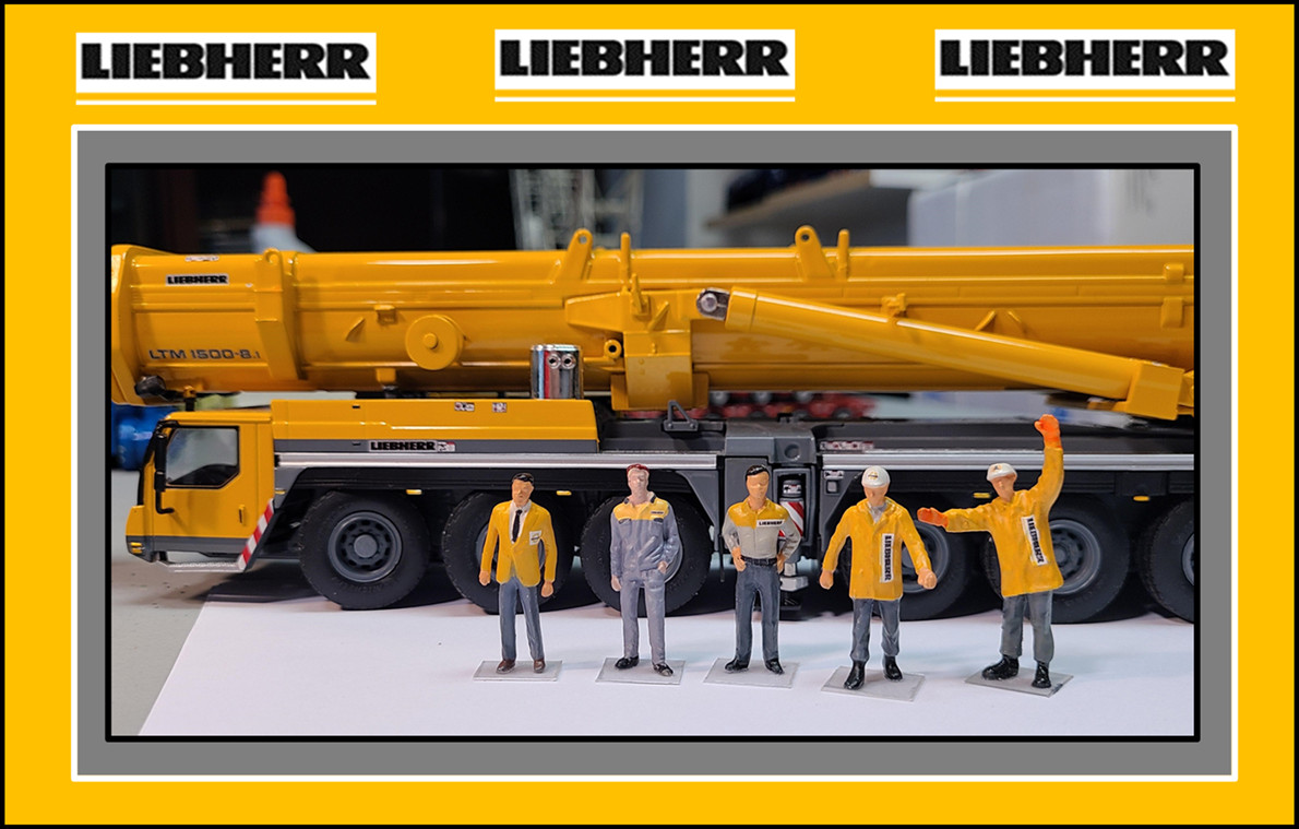 1/50 LIEBHERR GEN II Figure Set (5) – authentic paint and decals!!!!!