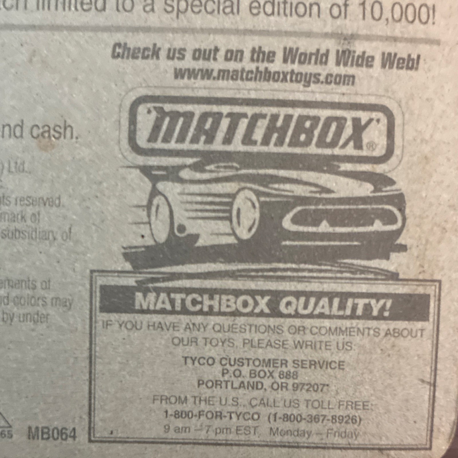 Matchbox 75 Challenge Bulldozer MB-64 Diecast 1:64 Scale Moving Parts 1996