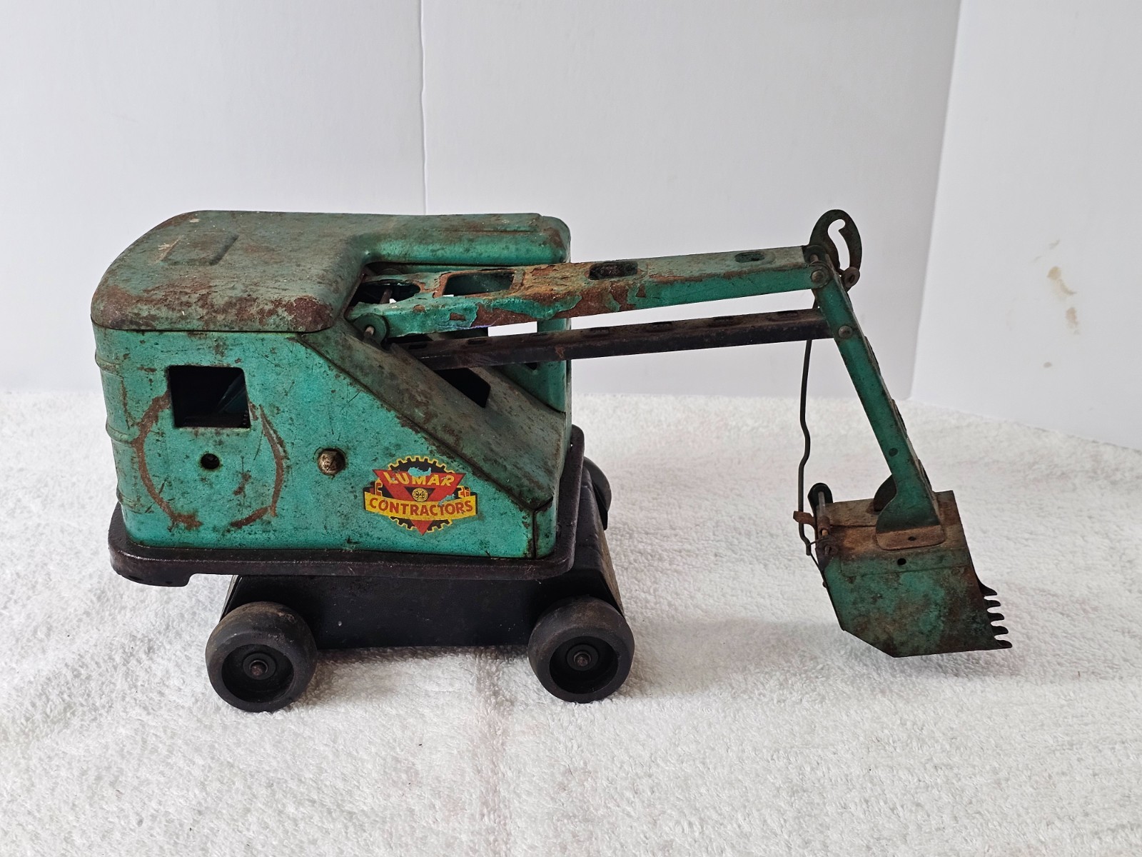 Vintage 1950s Marx Lumar Contractors Power Shovel – Missing Crank – Parts/Repair