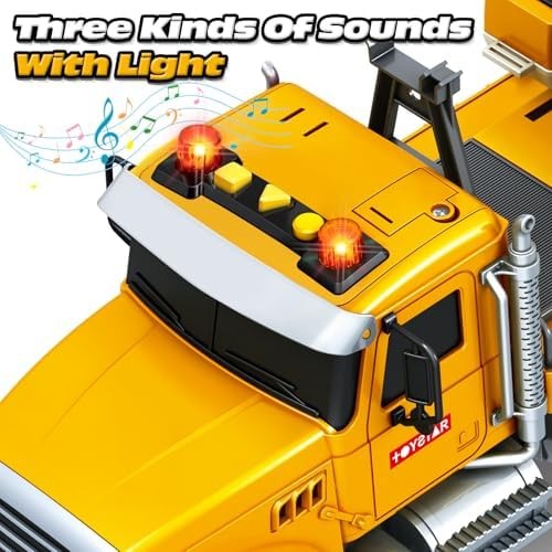 Bstoyder Kids Toys for 3 4 5 6 7 8 Years Old Boys, 15″ Excavator Truck Toy wi…