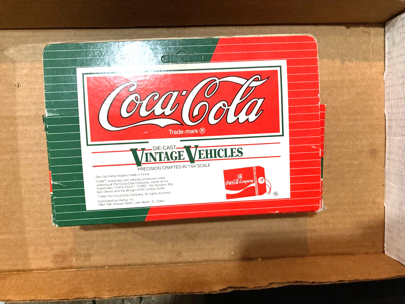 Vtg Coca-Cola Delivery Truck Atlanta Bottling 1:64 Hartoy AHL Diecast NEW NOS
