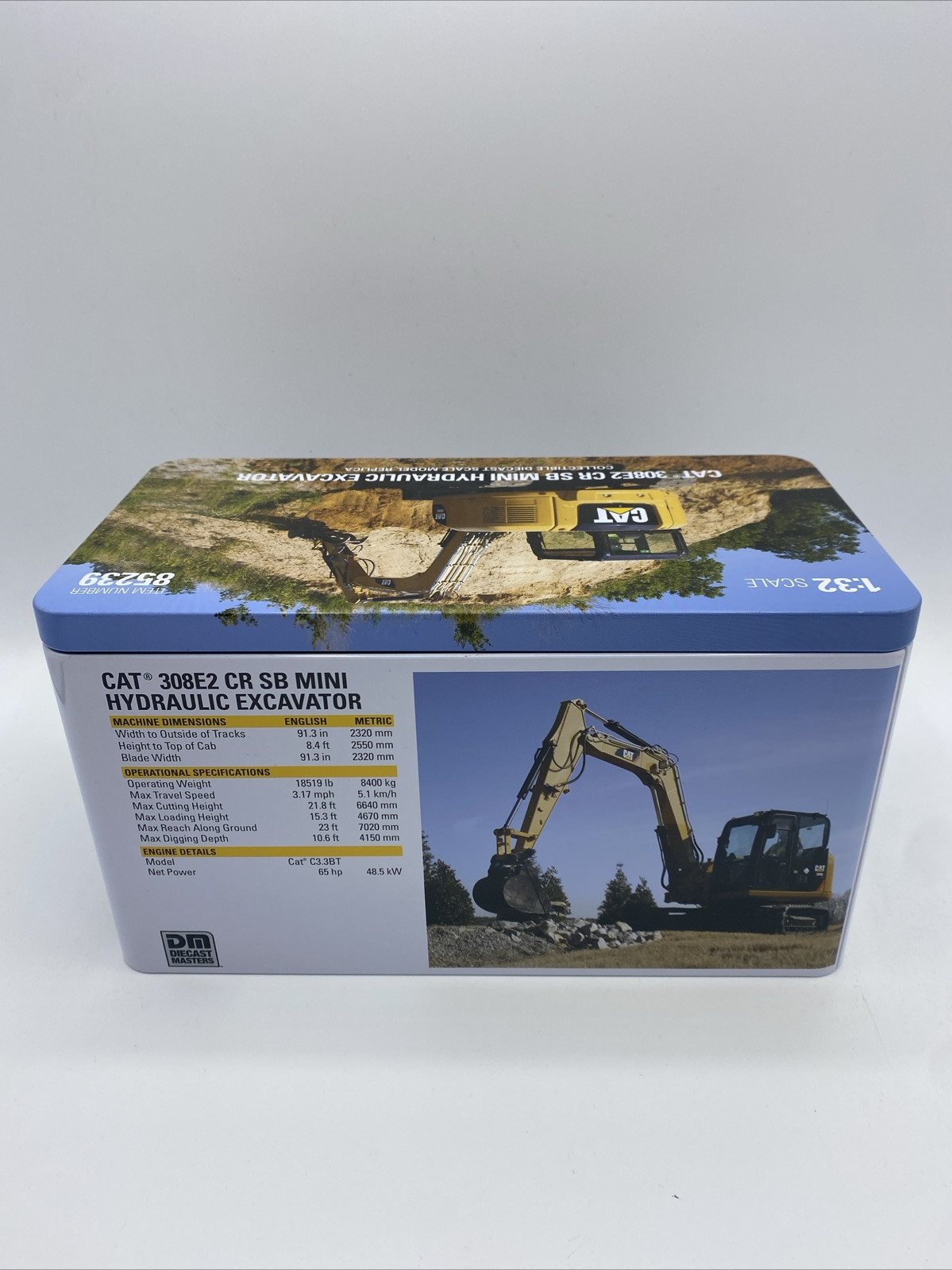 CAT 308E2 CR SB Hydraulic Excavator 1:32 Scale Model – Diecast Masters 85239C