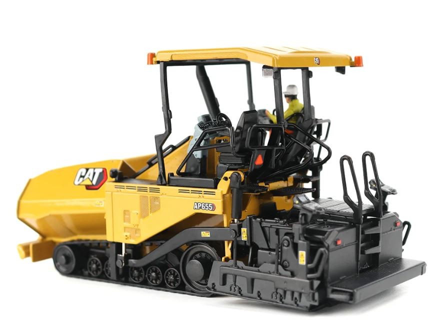 DIECAST MASTERS,Caterpillar AP655F finisher with operator, Modern Hex drive, …