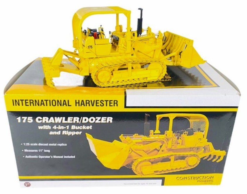 First Gear 40-0127 1:25 IH International 175 Crawler Loader w Demo Bucket MIB