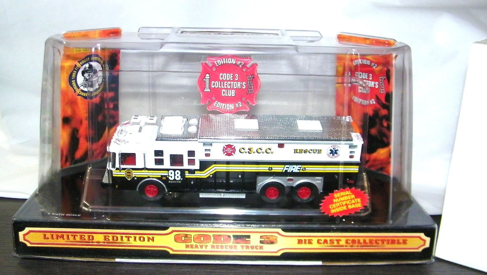 CODE 3 COLLECTIBLES 1:64 SAULSBURY HEAVY RESCUE #98 – CHIEF’S EDITION #2 12251