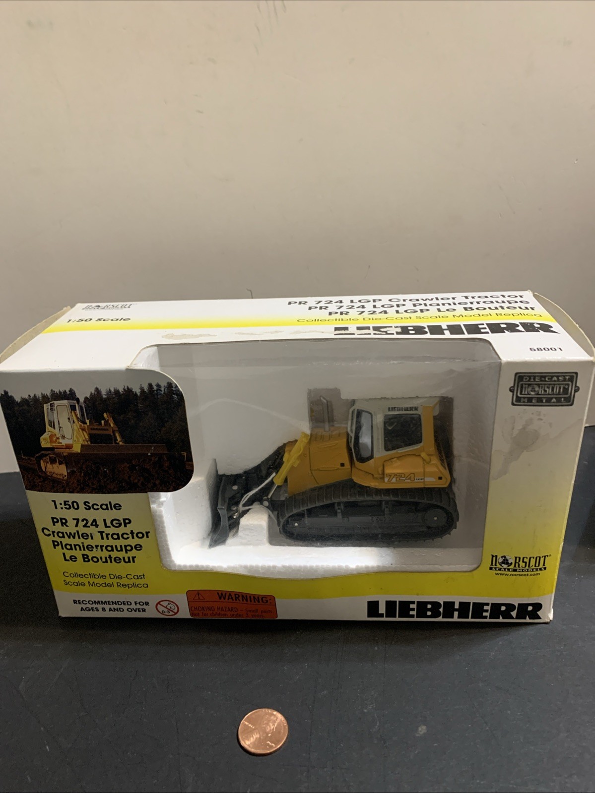 Norscot LIEBHERR PR 724 LGP Crawler Tractor 1/50 Diecast 58001 1:50