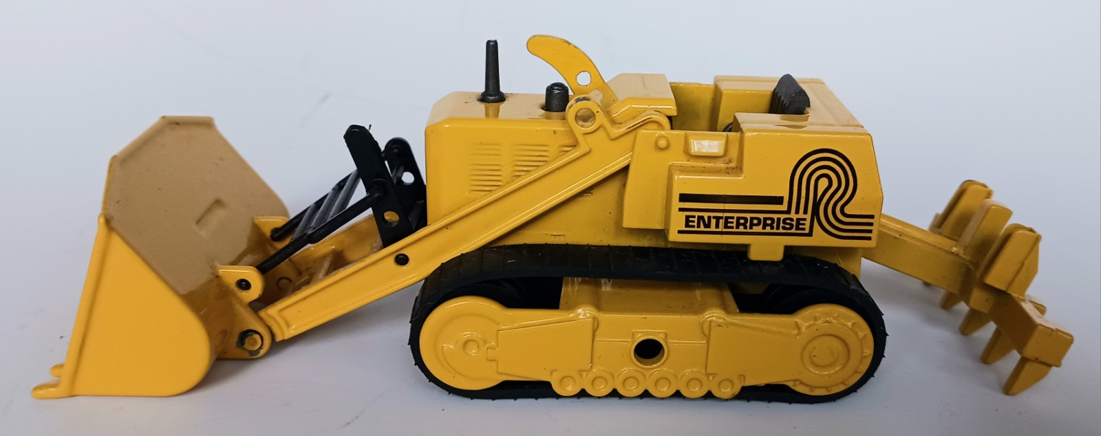 Marjorette Enterprise Bulldozer ECH 1/56 Scale 2103920 Large Vintage Cat Dozer