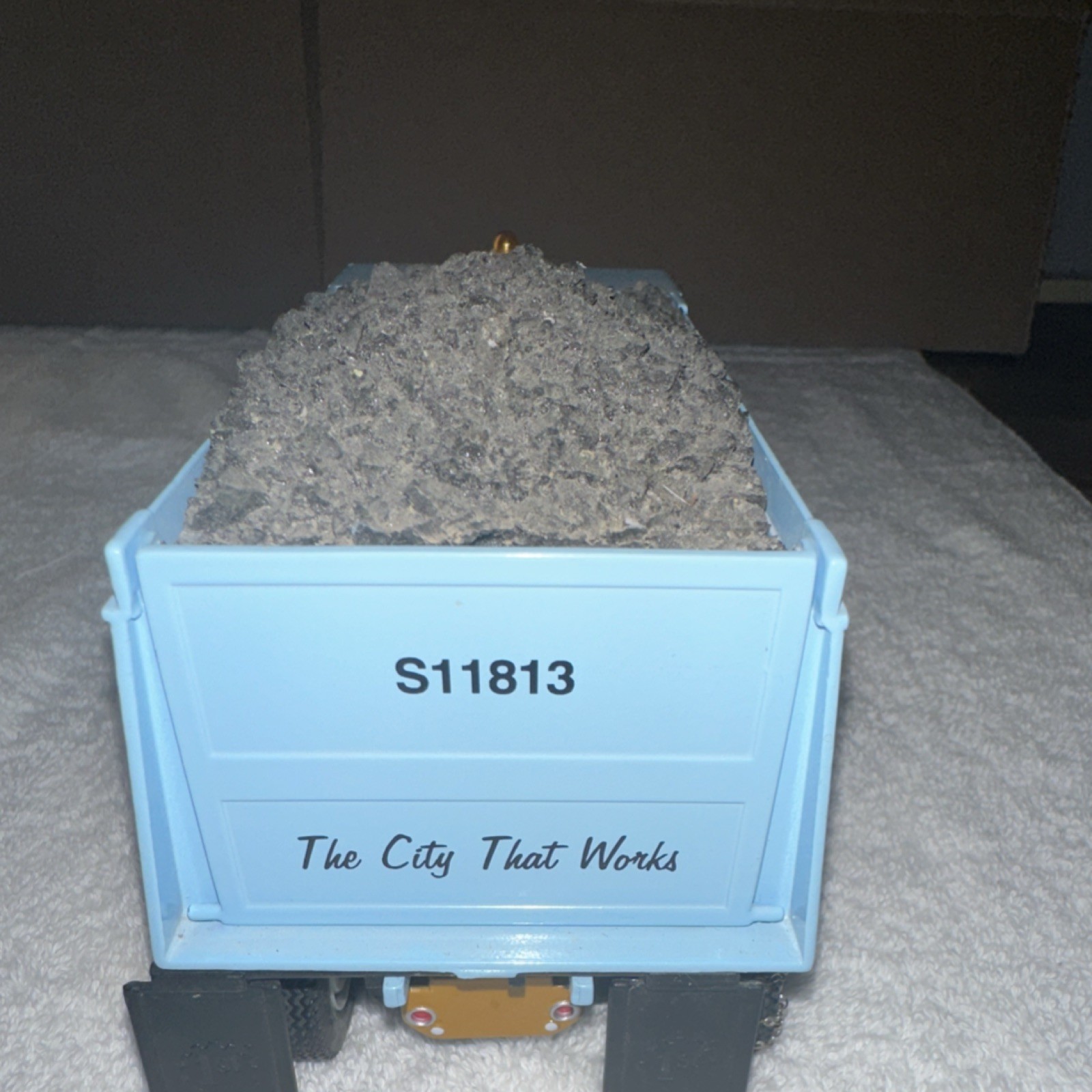 Mack Chicago Dept Streets & Sanitation Dump Truck Snow Plow Blue S11813