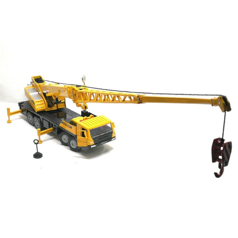 1:50 Kids Alloy Engineering Heavy Crane Truck Vehicle Miniature Car Model Toy