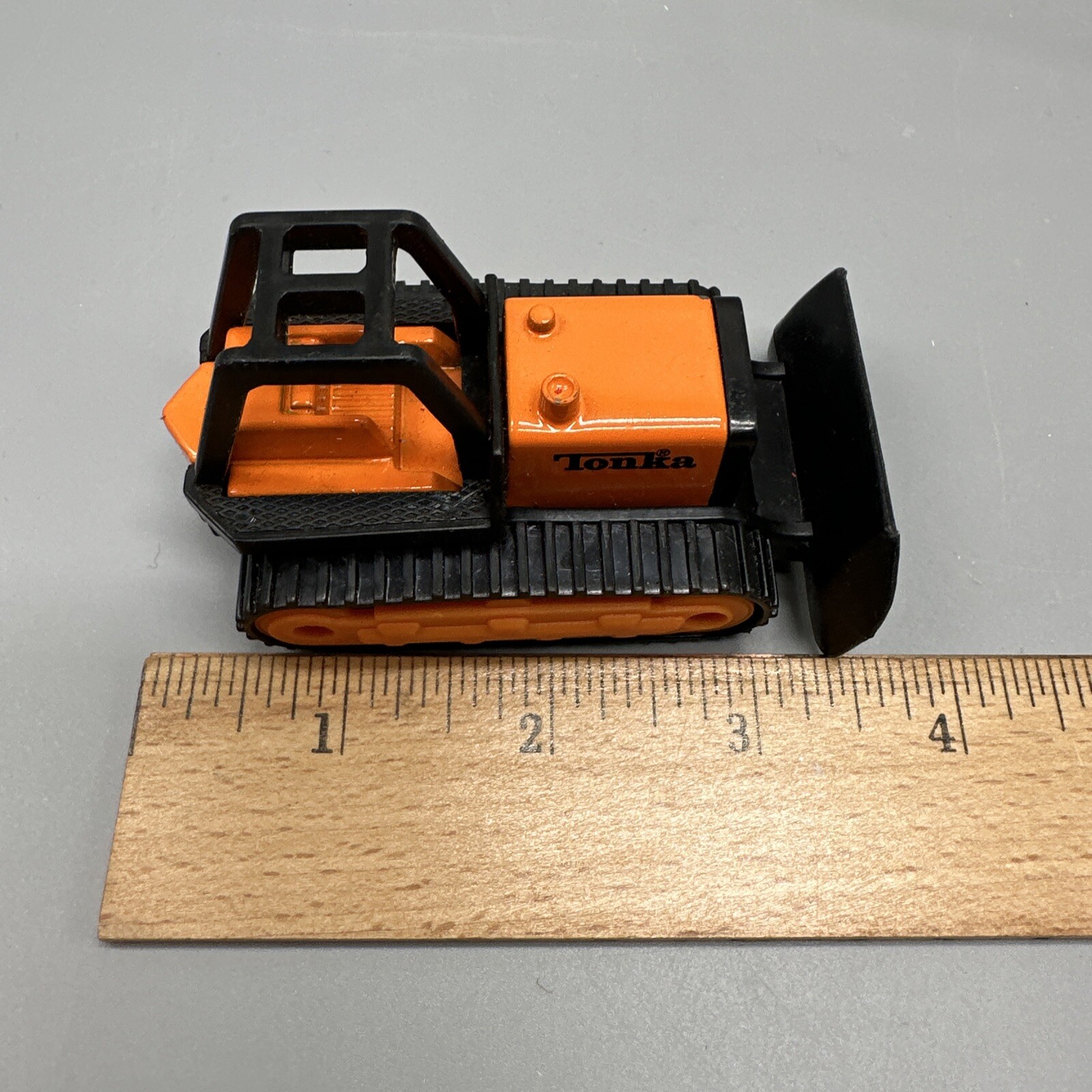 Tonka McDonalds Bulldozer Plow Diecast & Plastic Construction 2003 Orange