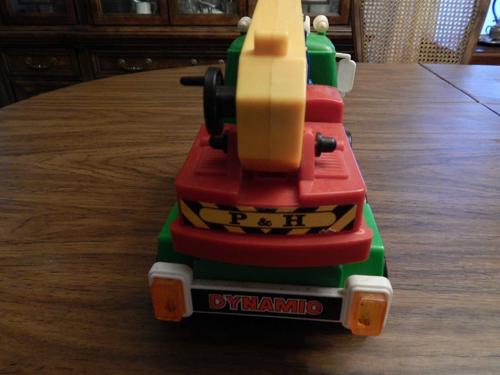 Vintage 1980’s Plastic Toy Crane Truck, CS Toys, For Play or Repair