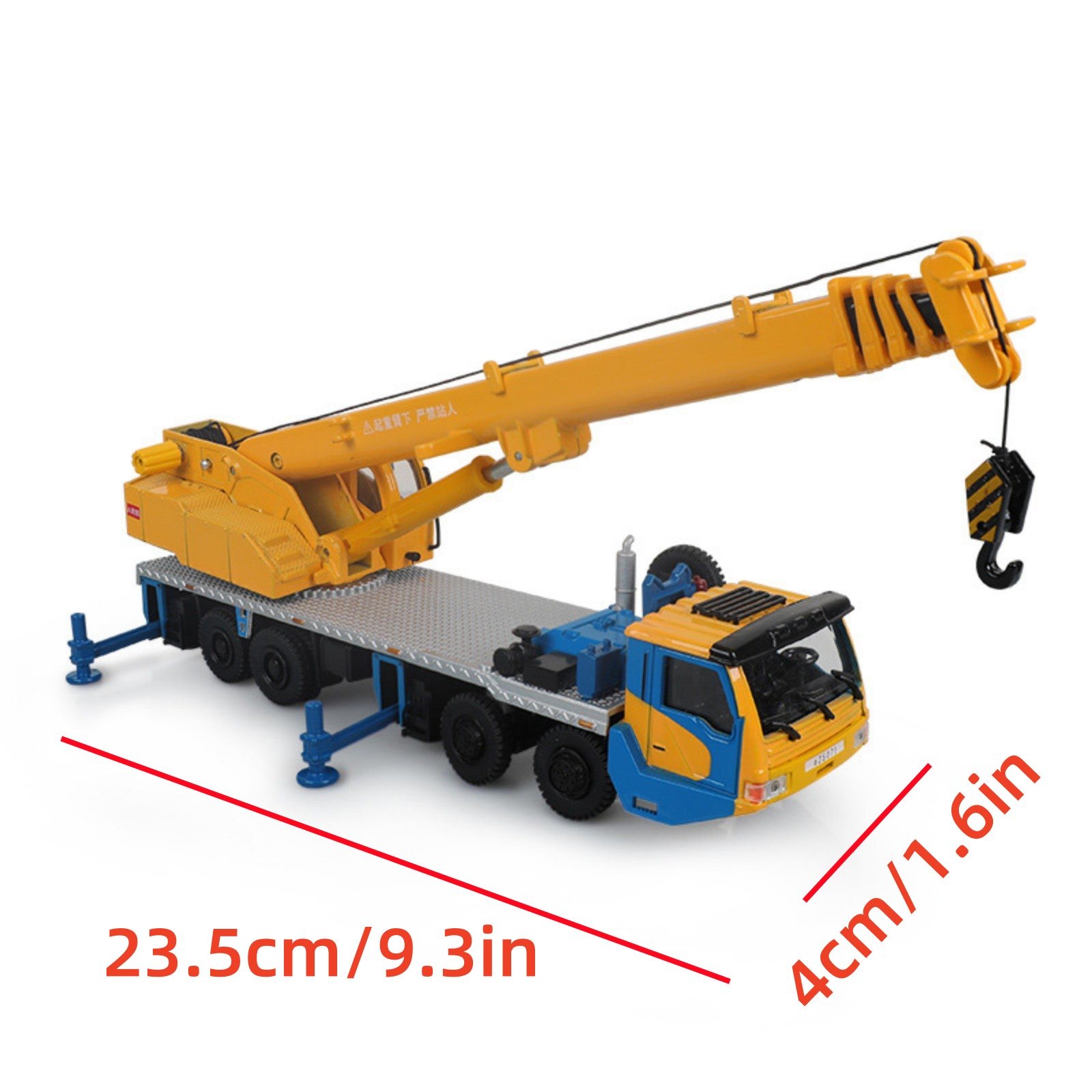 Alloy 1/55 Scale Machinery Lift Crane Truck Vehicle Model Decor Gift Collection