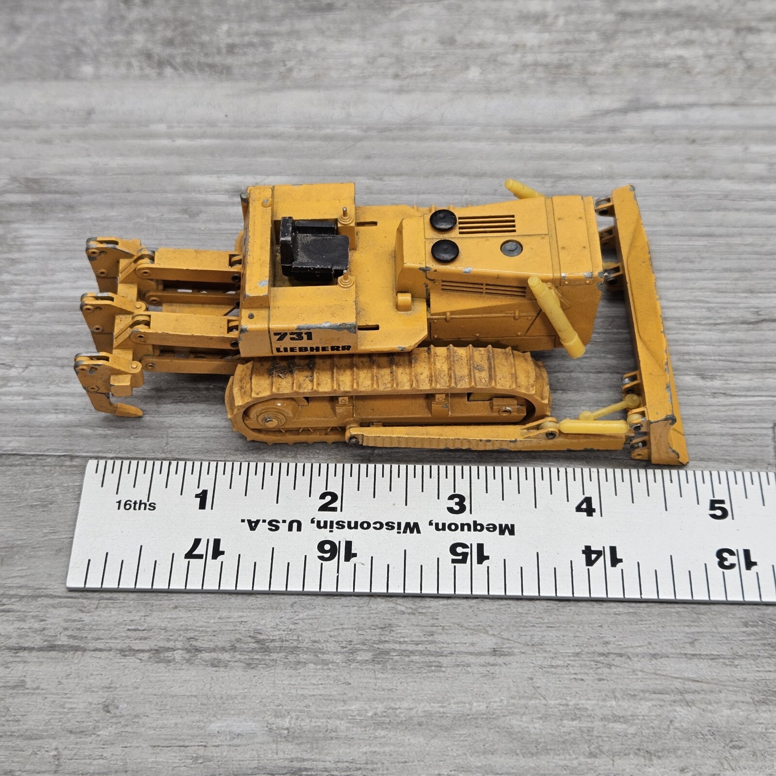Vintage Gescha Liebherr 731 Bulldozer 1:50 Made in West Germany Parts Repair