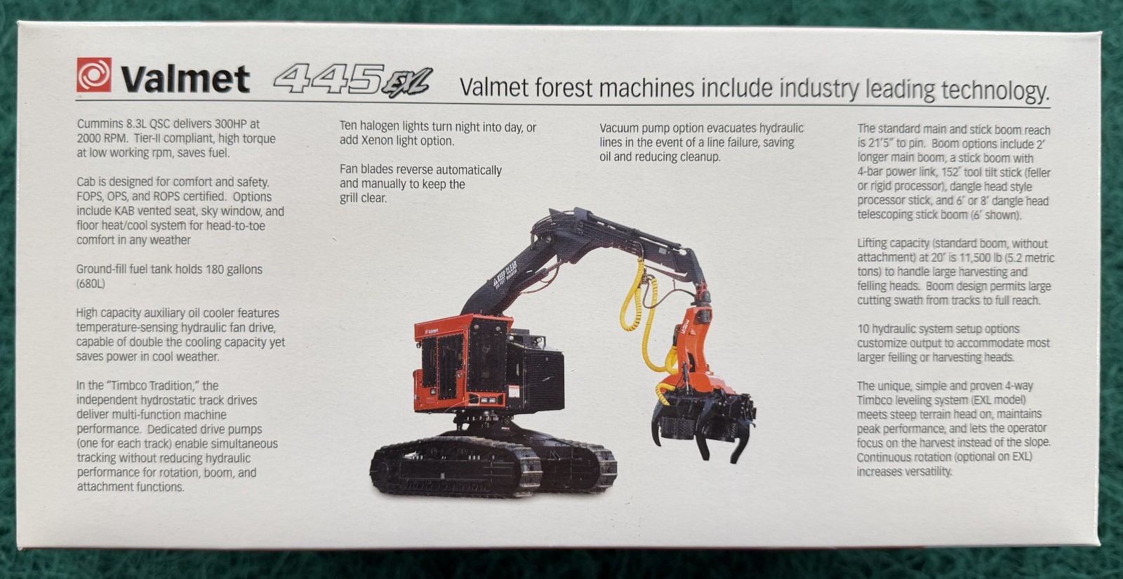 Sword Models 1:50 Scale Komatsu Valmet 445EXL Tracked Harvester NEW In Box