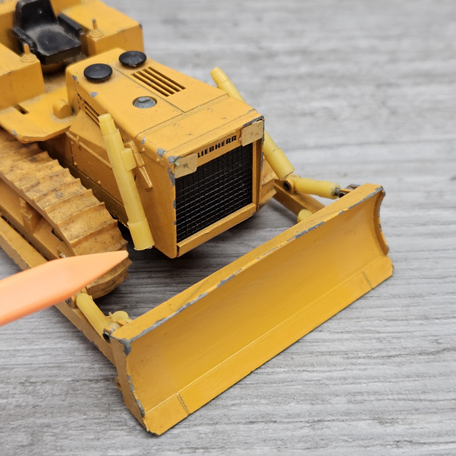 Vintage Gescha Liebherr 731 Bulldozer 1:50 Made in West Germany Parts Repair