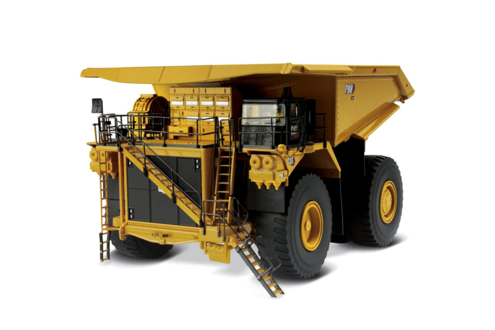 DM 1:50 CAT 798AC Carter Mining Transport Truck Alloy dump truck model 85671