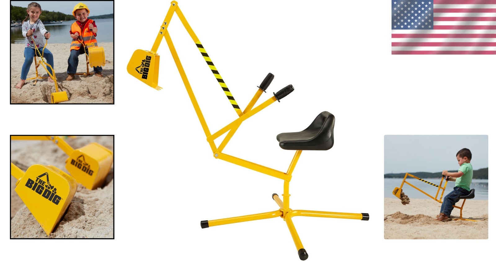 Children’s Excavator Ride – Beach and Playground Fun