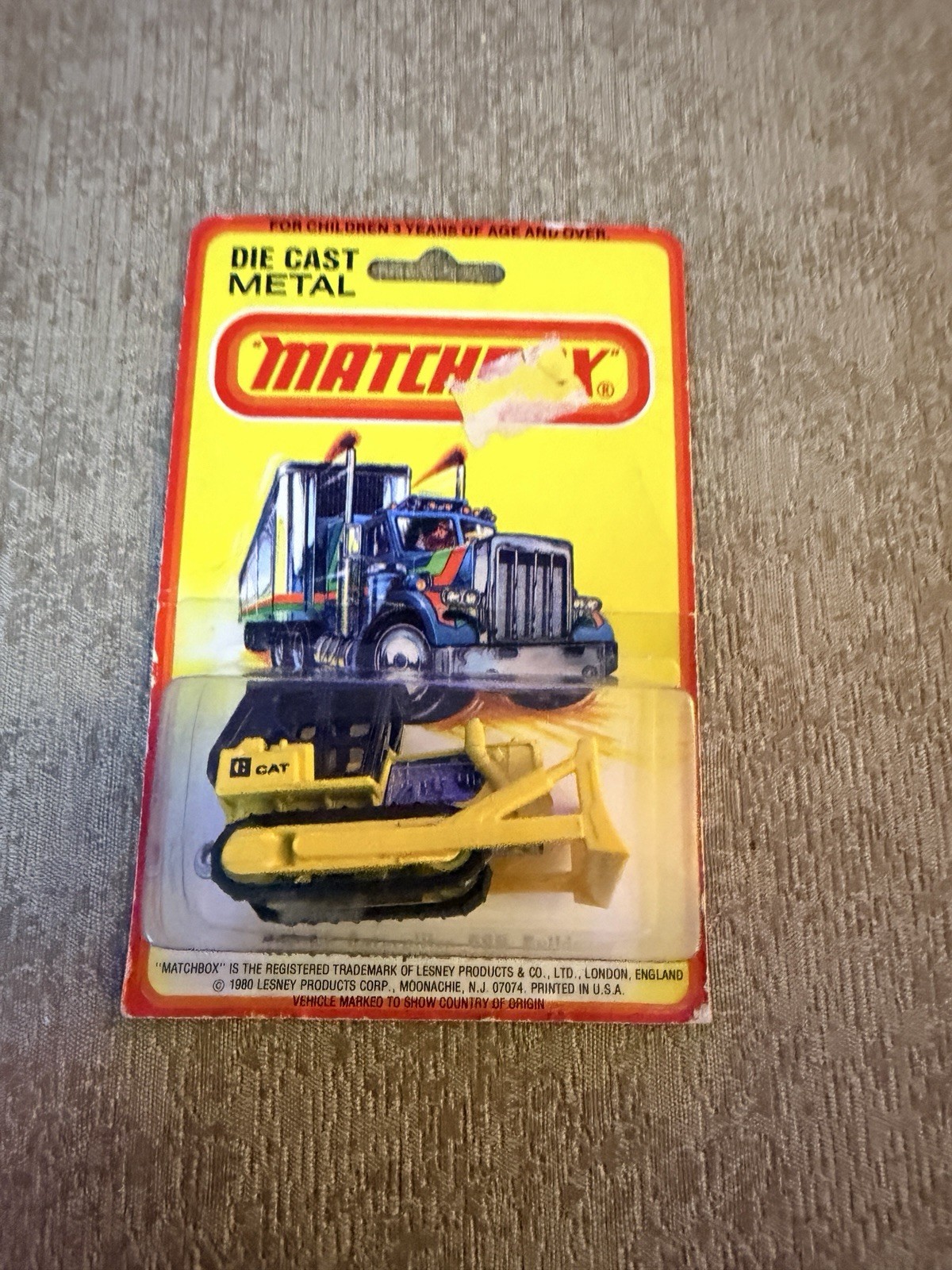 NEW Vintage 1980 Matchbox Caterpillar Bulldozer #64 Die-Cast Vehicle by Lesney