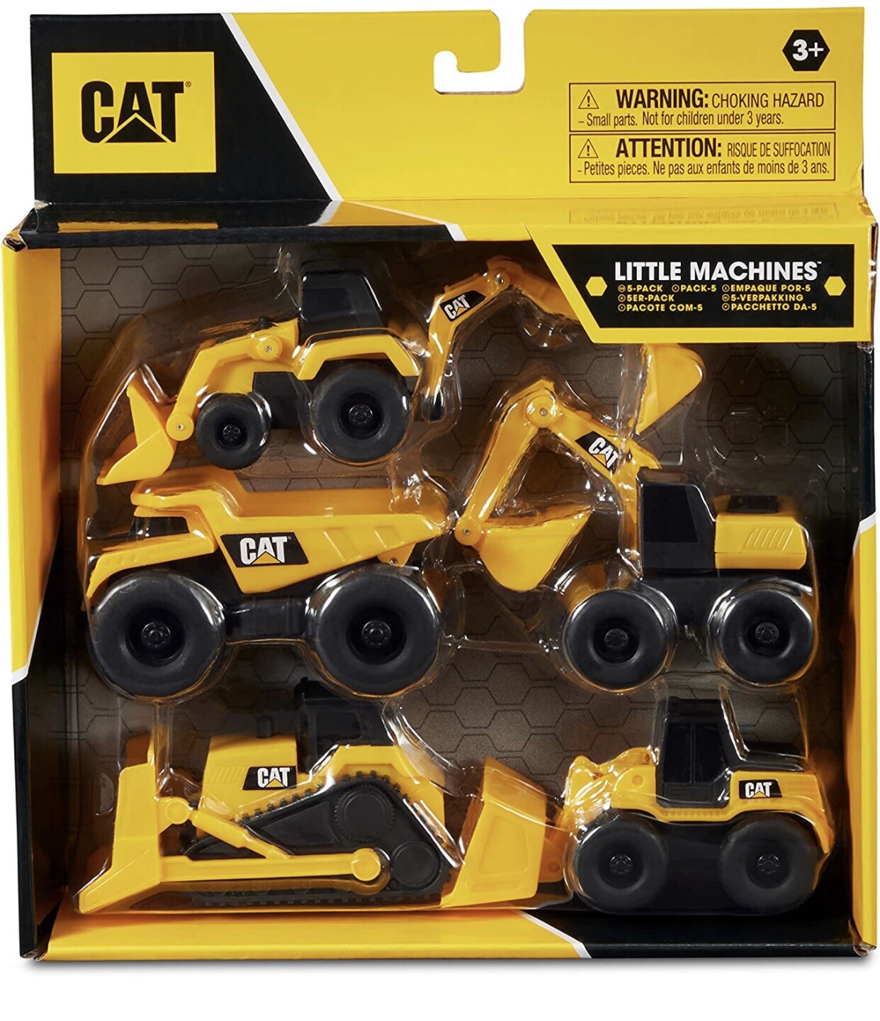 CAT Caterpillar Little Machines Set 5 Trucks Construction Play Toys Dump Dozer