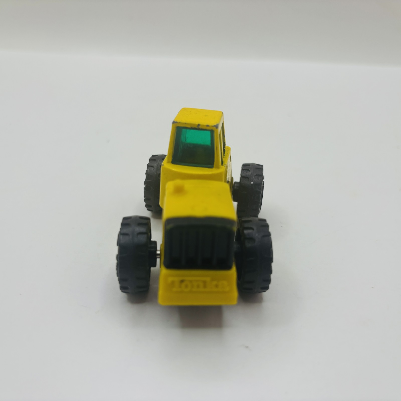 Yellow 1992 Mini Loader Front Loader Tonka Construction Vehicle Green Windows
