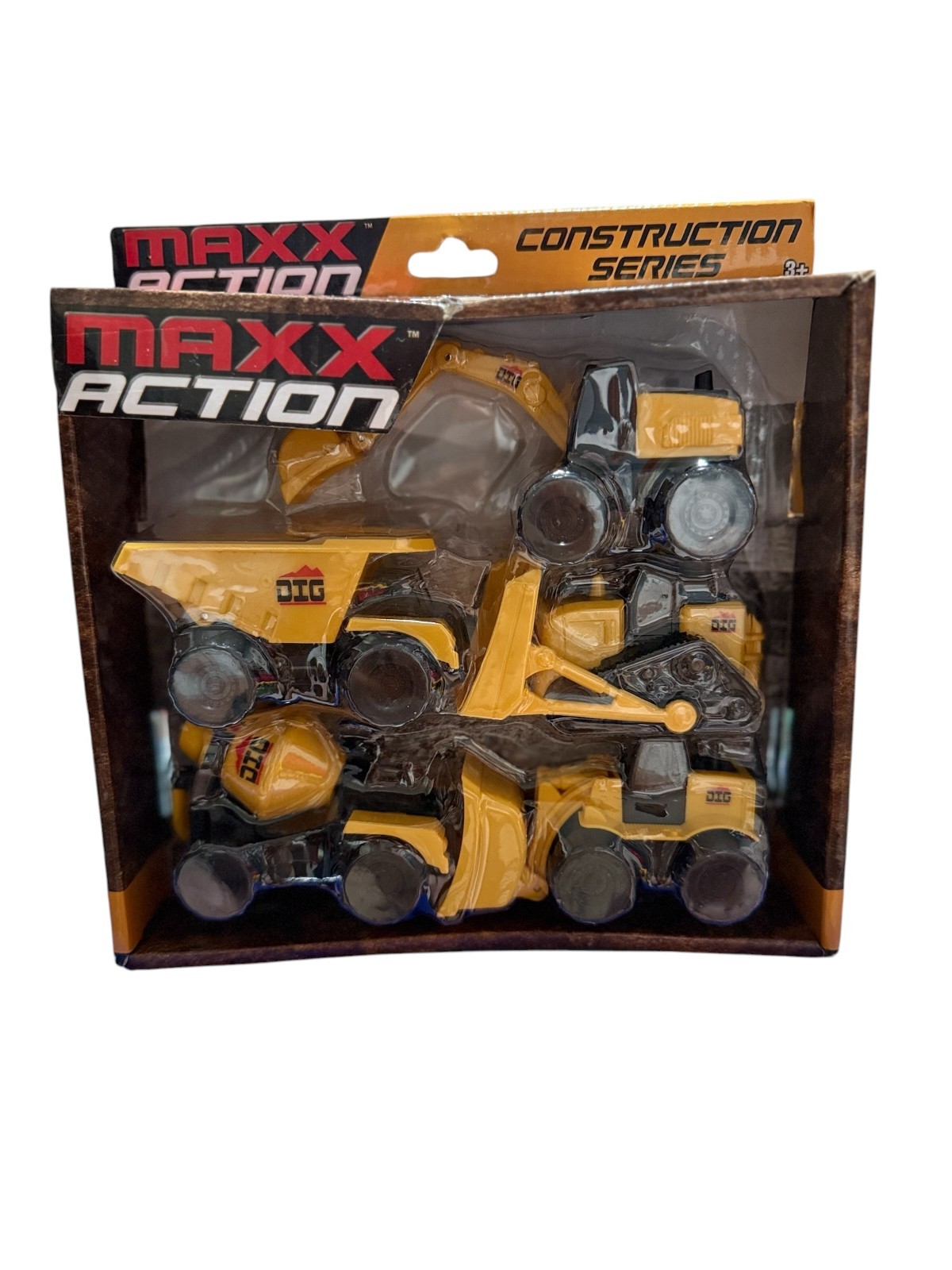 Maxx Action Construction Series Vehicle Set Dump Truck Excavator Bulldozer New