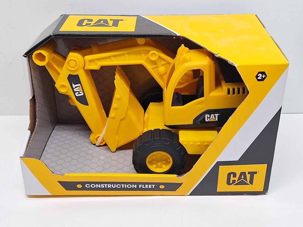 Cat Construction Toy Excavator with Articulated Parts 10 Inch Indoor Outdoor Fun