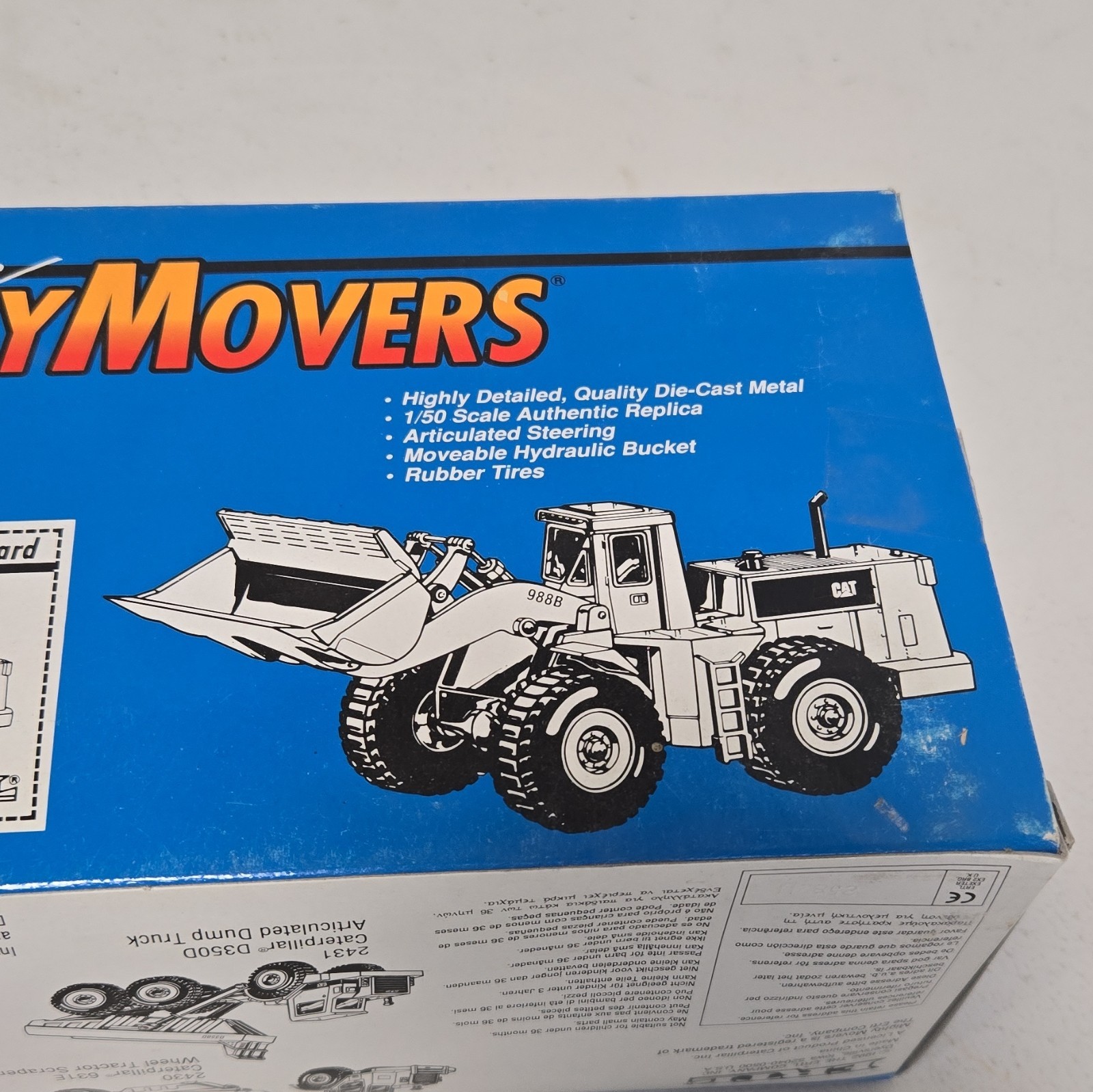 NEW ERTL Mighty Movers CAT Caterpillar 988B Wheel Loader 1:50 Diecast Metal 2435