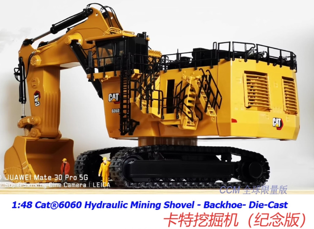 1:48 CCM CAT6060 Mining Shovel Backhoe Excavator Construct Machine Diecast Model