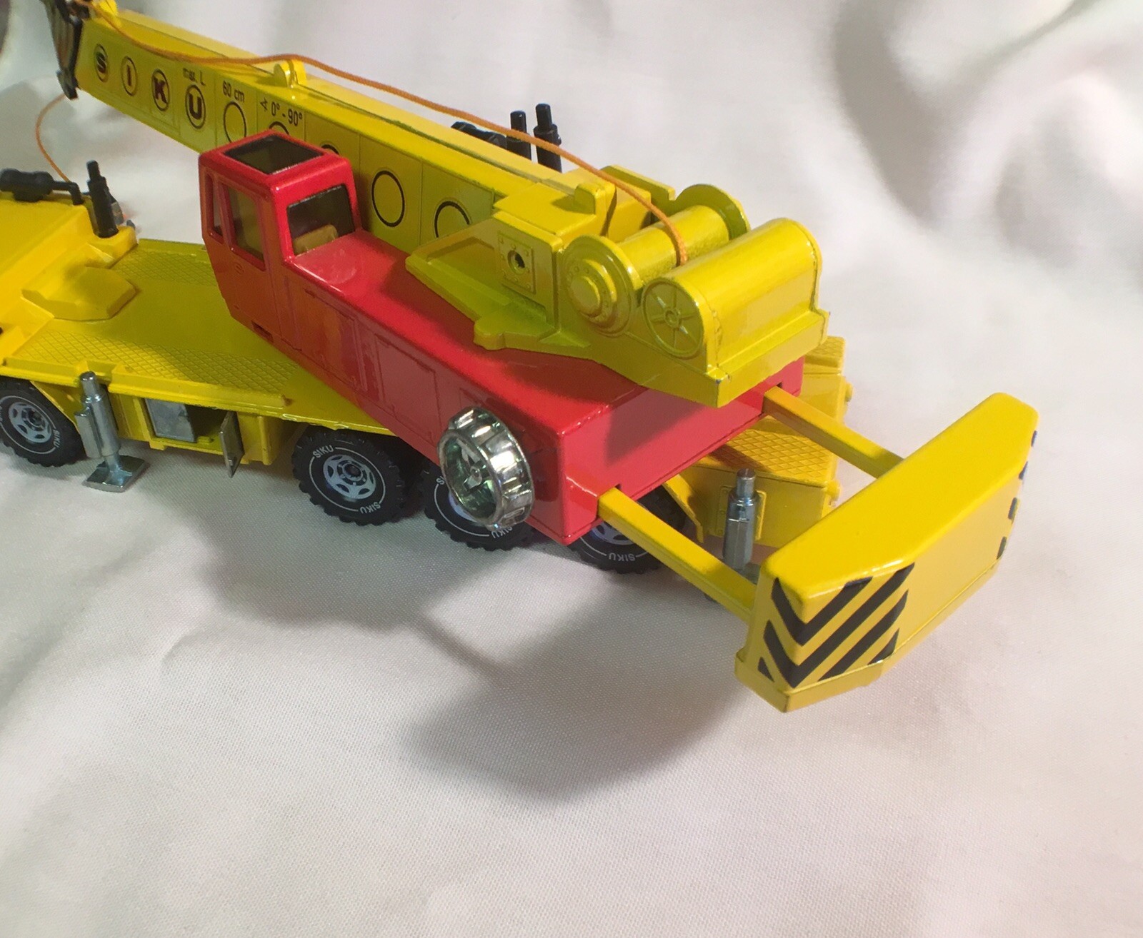 Vintage SIKU West German 4010 Heavy Lift Mobile Crane -Hydraulic Kranwagen -FAUN