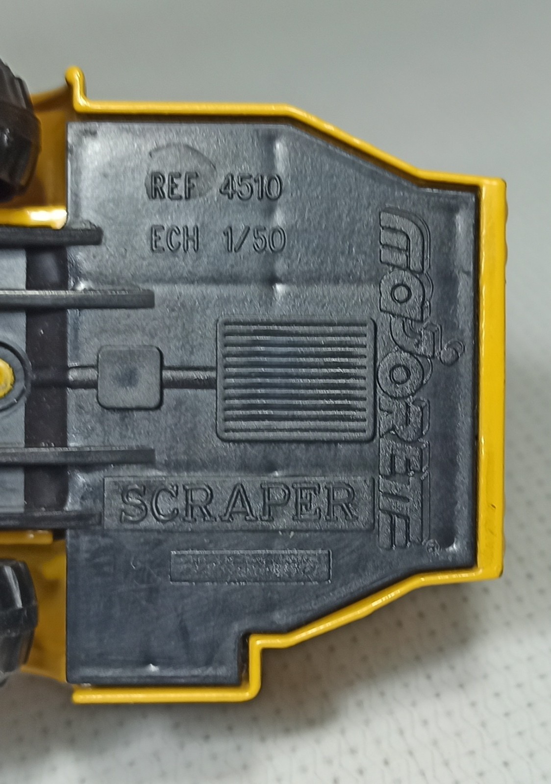 MAJORETTE VTG 4510 CONSTRUCTION SERIES 4500 SCRAPER 1:50 INDUSTRIAL VEHICLE
