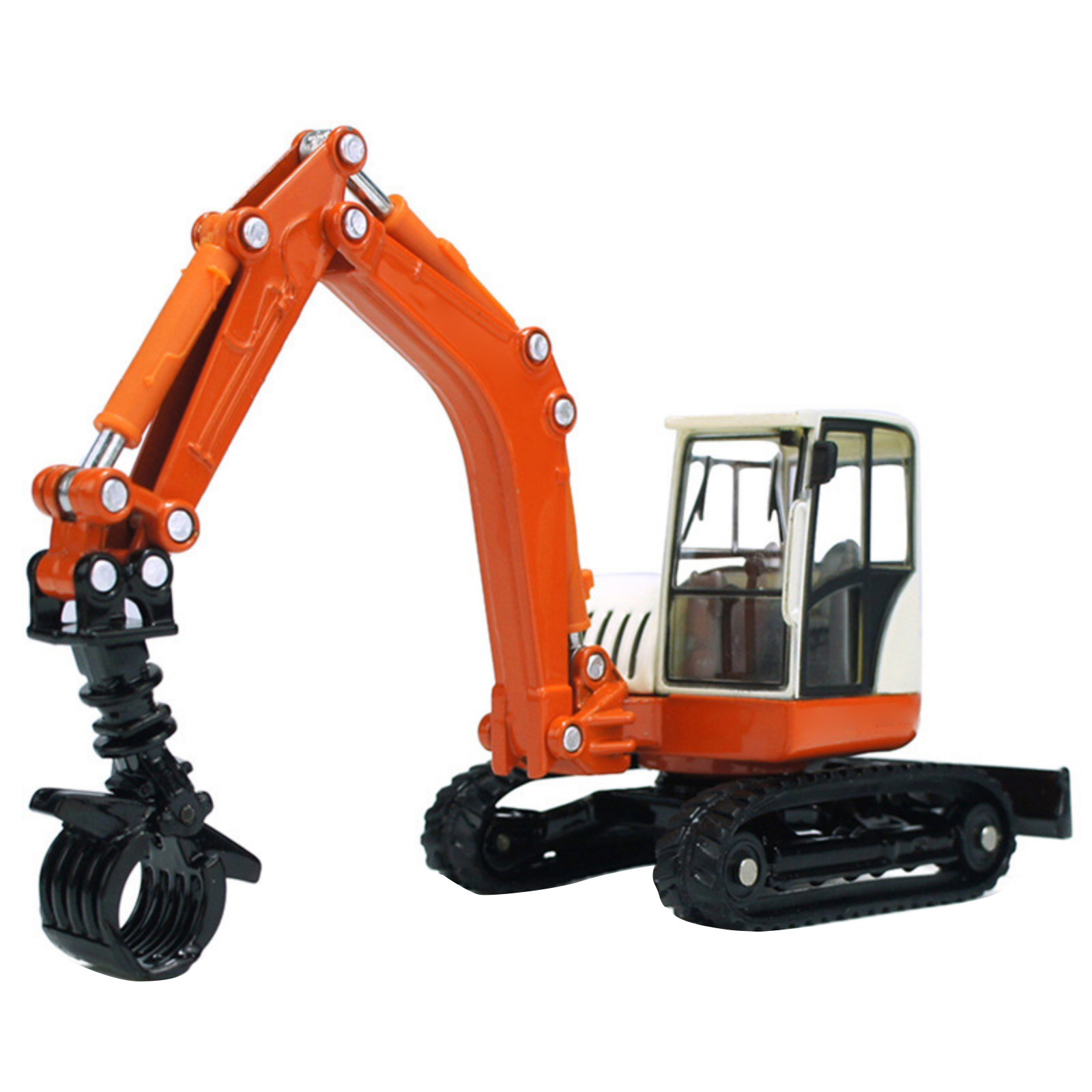 New 17cm Alloy 1/50 Tracked Wood Grabbers Heavy Construction Vehicle Model