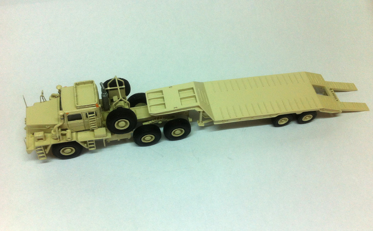HO 1/87 Low Bed Semi Trailer – Ready Made Resin Model