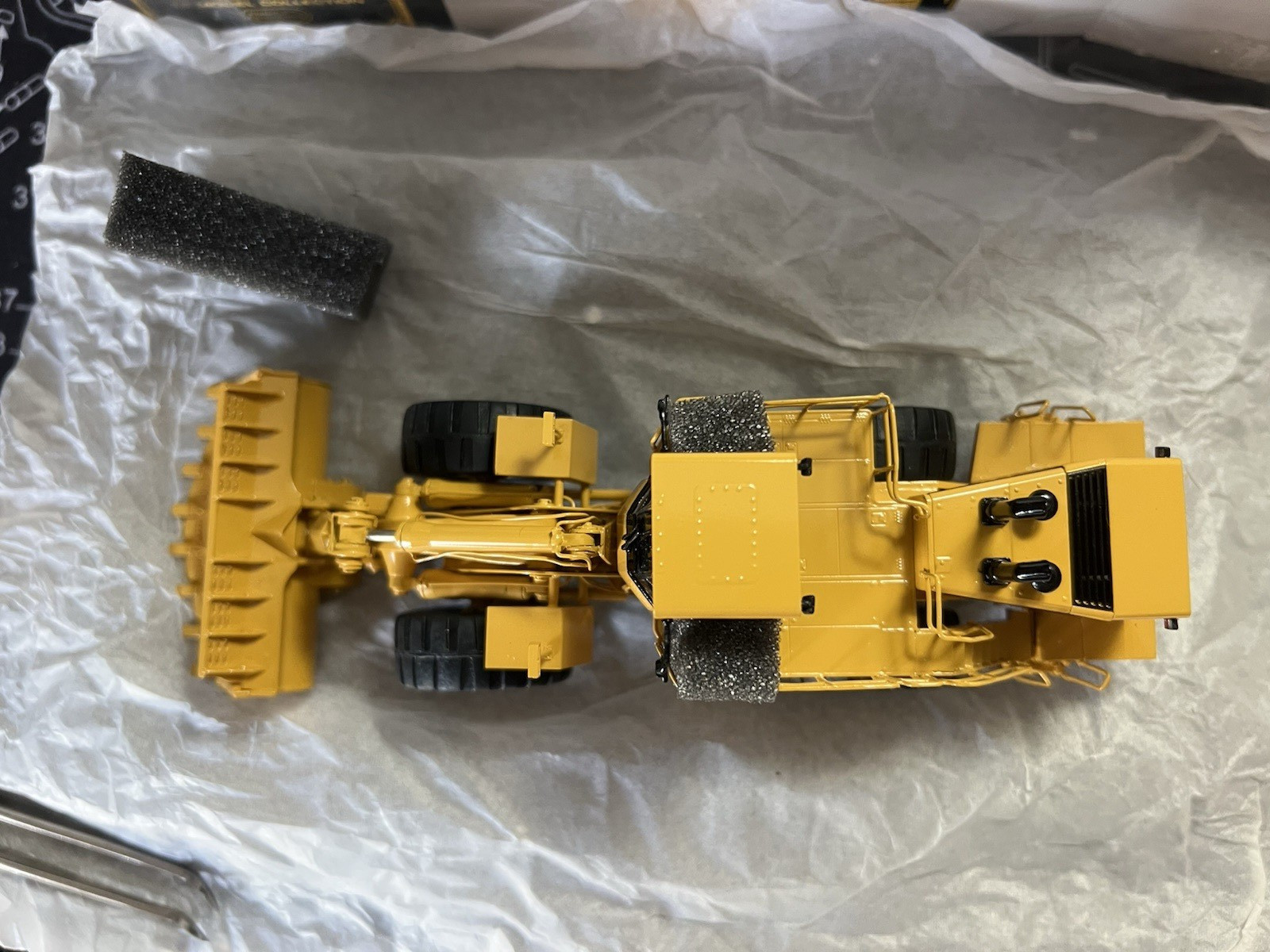 1/87th scale Classic Construction Models Brass Caterpillar 992G serial #138