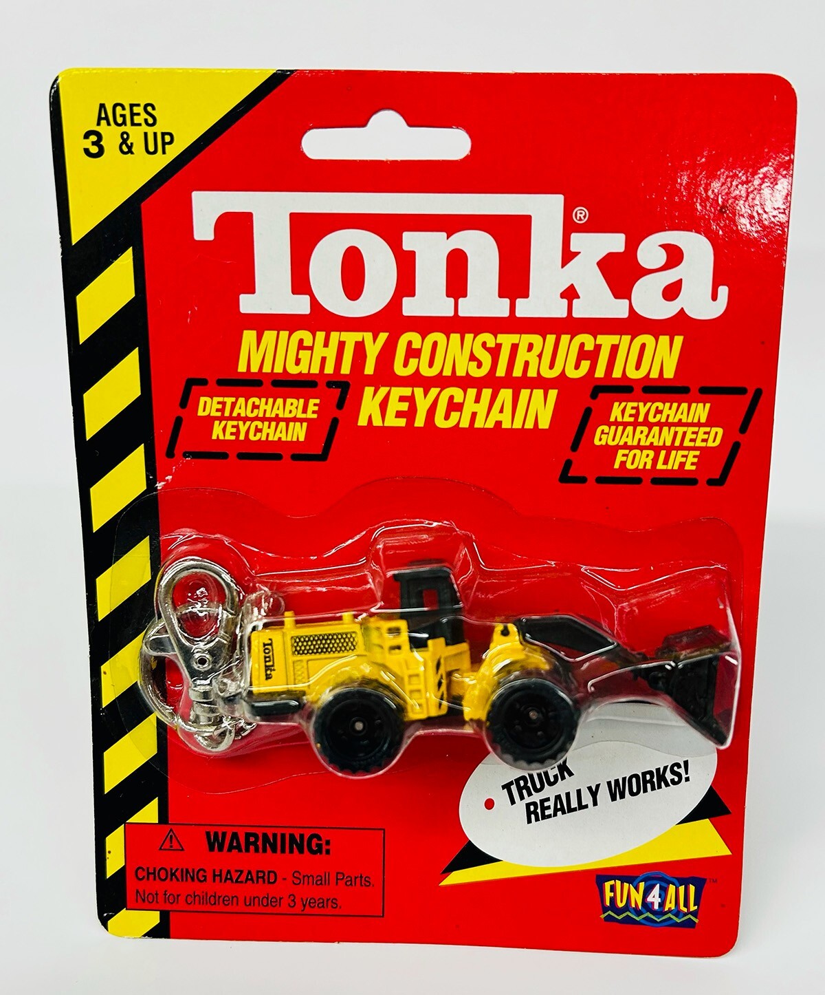 Bundle: 8 NOS Tonka Mighty Const Keychains | Toy Trucker & Contractor