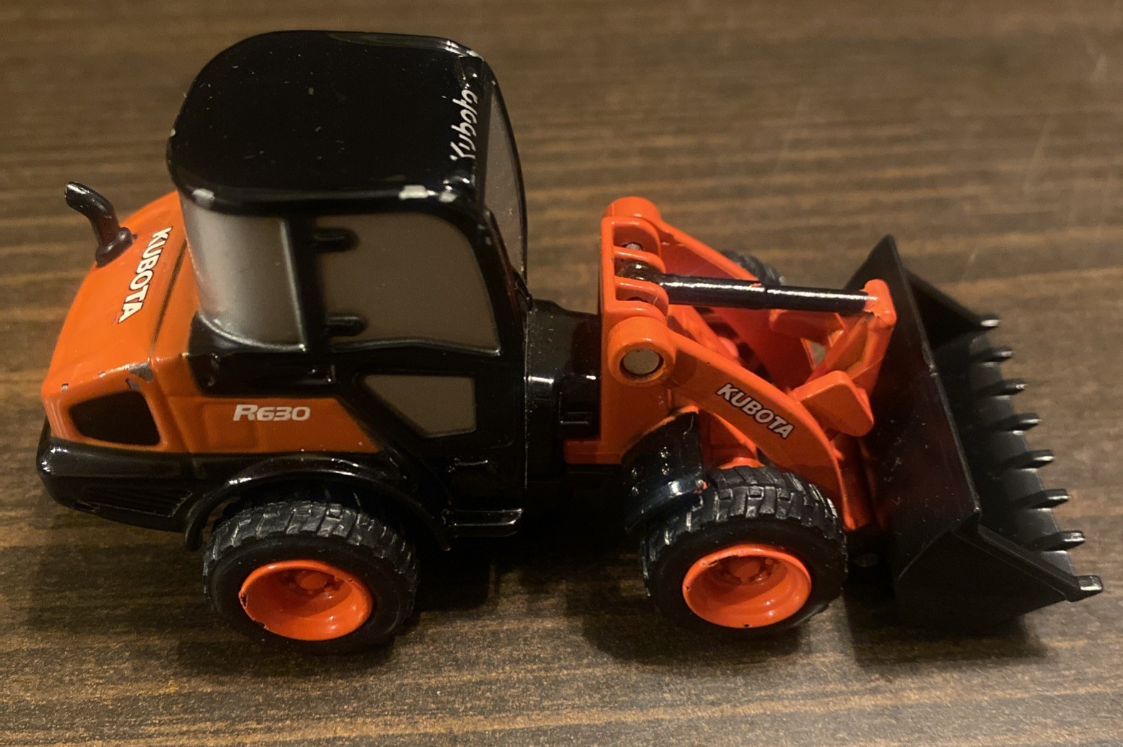Kubota Pull-back R630 Wheel Loader Mini Toy 4” By Popak New-Ray. Loose, Works.