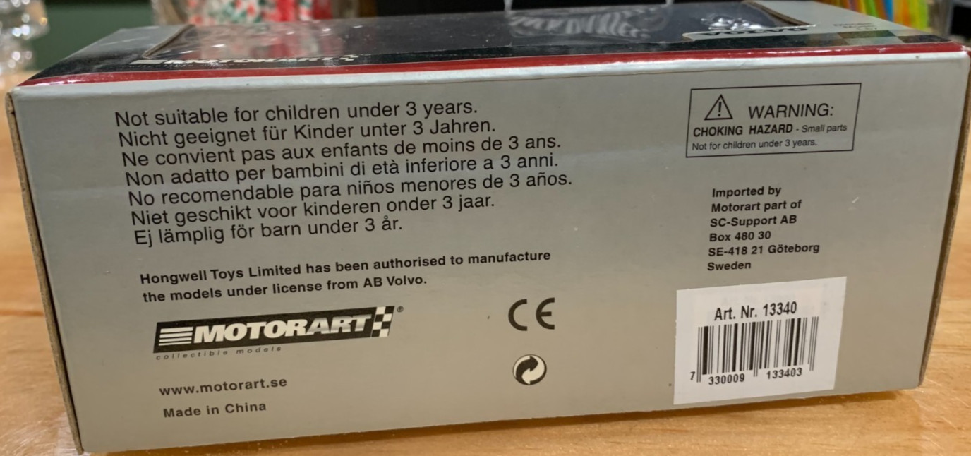Rare Motorart 1:87 Limited Edition Silver Volvo EC240BLC Hydraulic Excavator