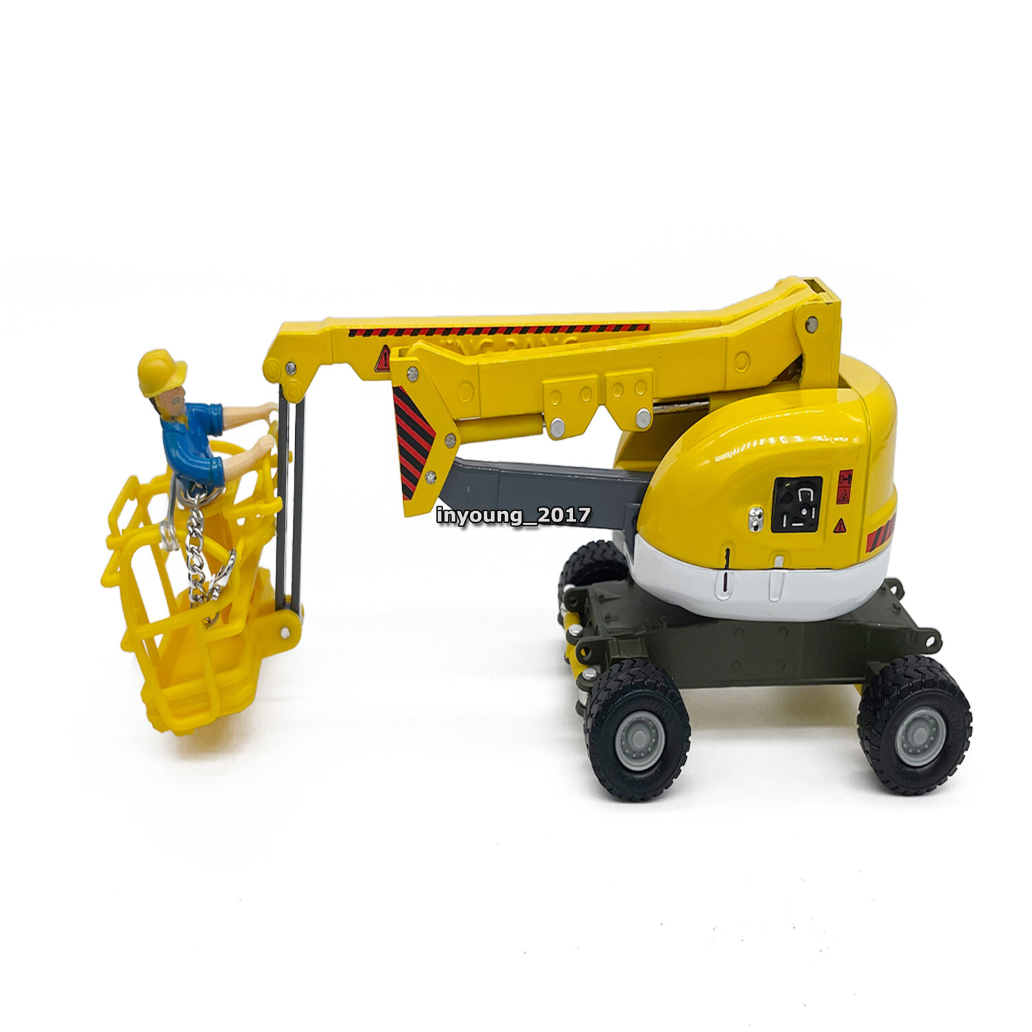 Aerial Work Platform Truck Toy Construction Vehicle Diecast Model Toys Yellow