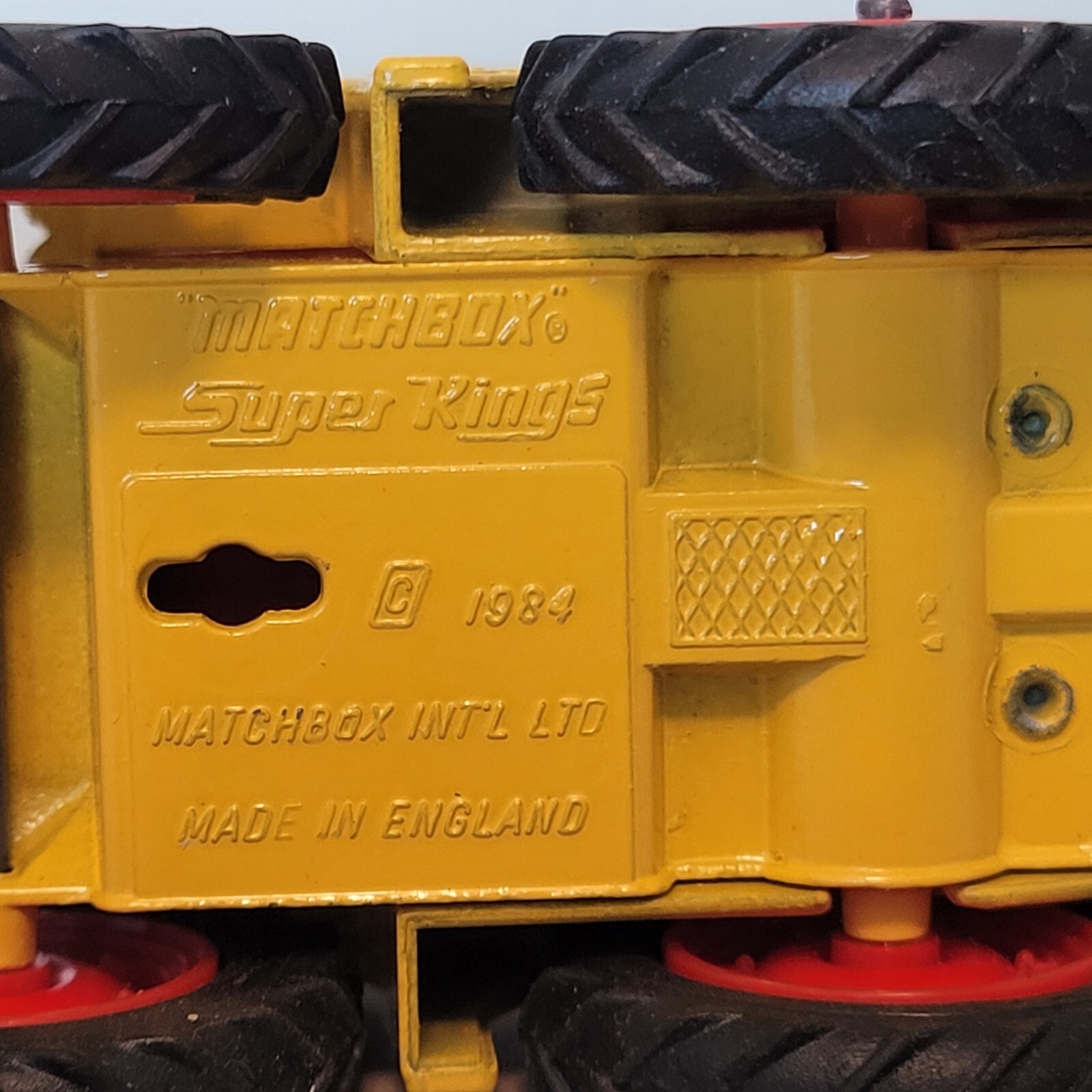 1984 Matchbox Lesney Super Kings K-25 Digger Excavator Backhoe Diecast England