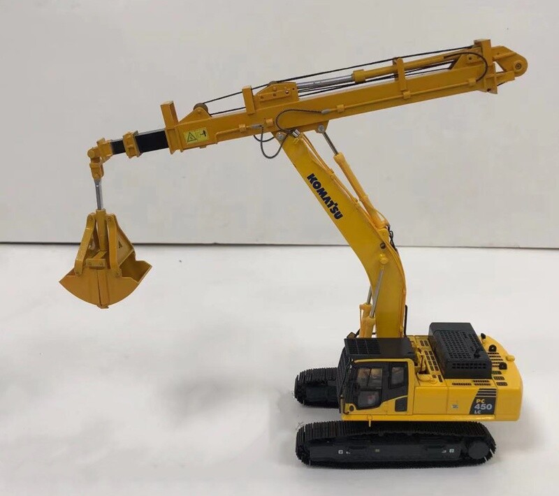 1:50 PC450LC-8 Grab Excavator Contruction Machine Equipment Diecast Metal Model